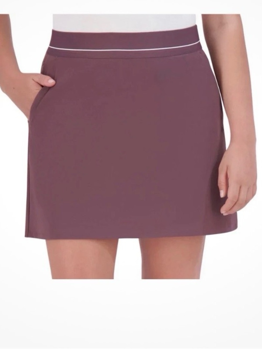 Soybu Womens Skort Purple Skirt Inner-Shorts Pockets size large